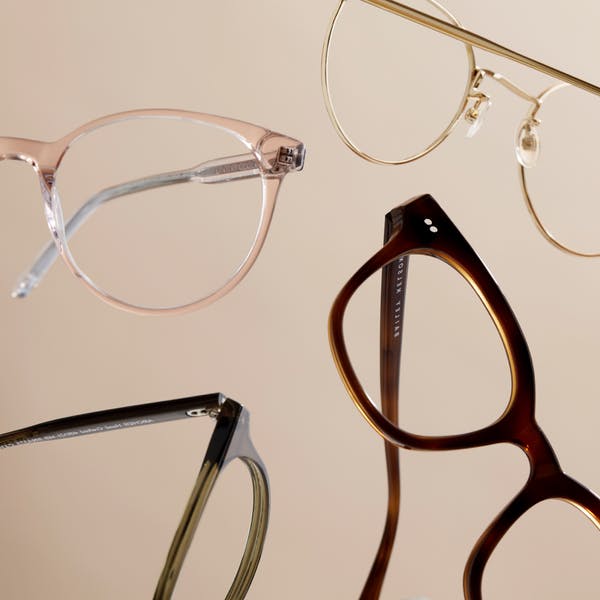 glasses floating