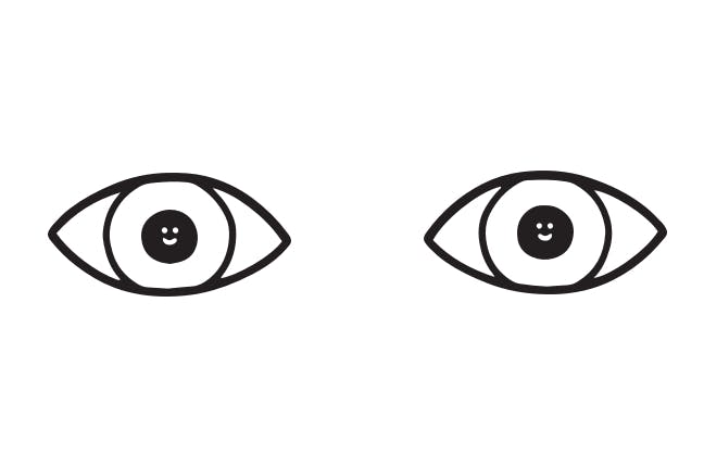 place the lenses in