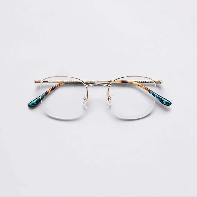 Theodore Semi Rimless in Gold